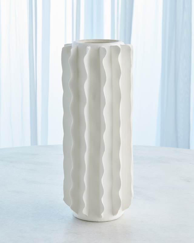 Fully Frilled Vase, 17"